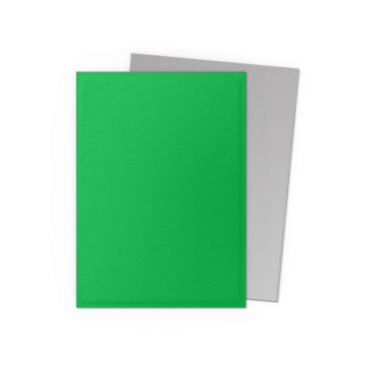 Dragon Shield Dual Matte Sleeves – Apple Green / Silver (100ct) Standard Size