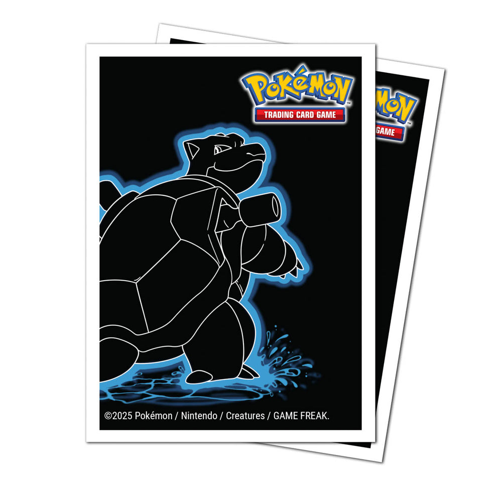 Ultra Pro Apex Deck Protector Sleeves – Pokémon Neon Kanto: Blastoise (105ct)