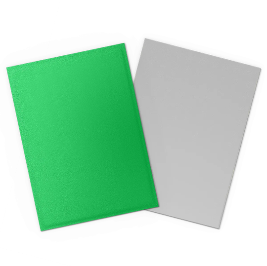 Dragon Shield Dual Matte Sleeves – Apple Green / Silver (100ct) Standard Size