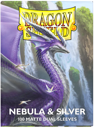 Dragon Shield Dual Matte Sleeves – Nebula / Silver (100ct) Standard Size