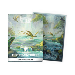 Dragon Shield Deck Protector Sleeves – Magic: The Gathering Landfall Series: Misty Rainforest