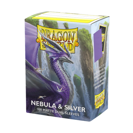 Dragon Shield Dual Matte Sleeves – Nebula / Silver (100ct) Standard Size