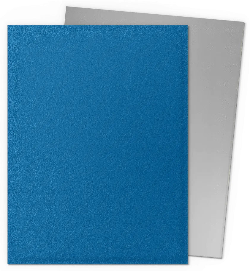 Dragon Shield Sleeves – Dual Matte Cobalt / Silver (100ct Standard Size)