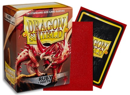 Dragon Shield Sleeves – Matte Ruby (100 ct)