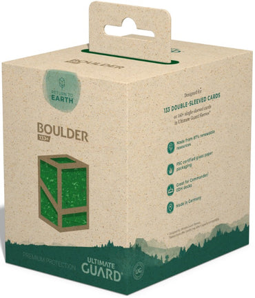 Ultimate Guard Return to Earth Boulder 133+ Deck Case – Green