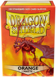 Dragon Shield Sleeves – Matte Orange (100 ct)