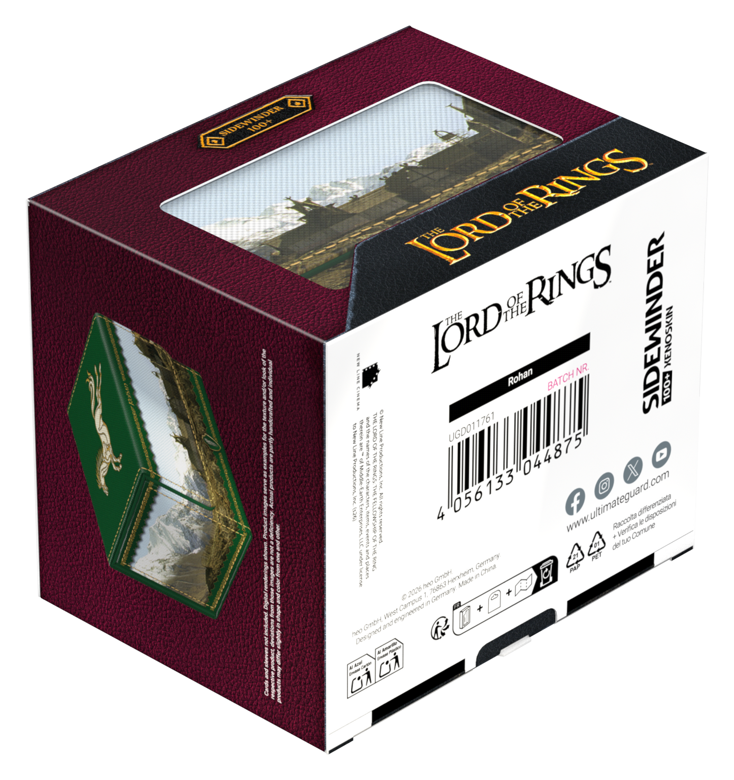 Ultimate Guard Sidewinder 100+ Xenoskin Deck Case – LOTR Places of Middle-earth: Rohan