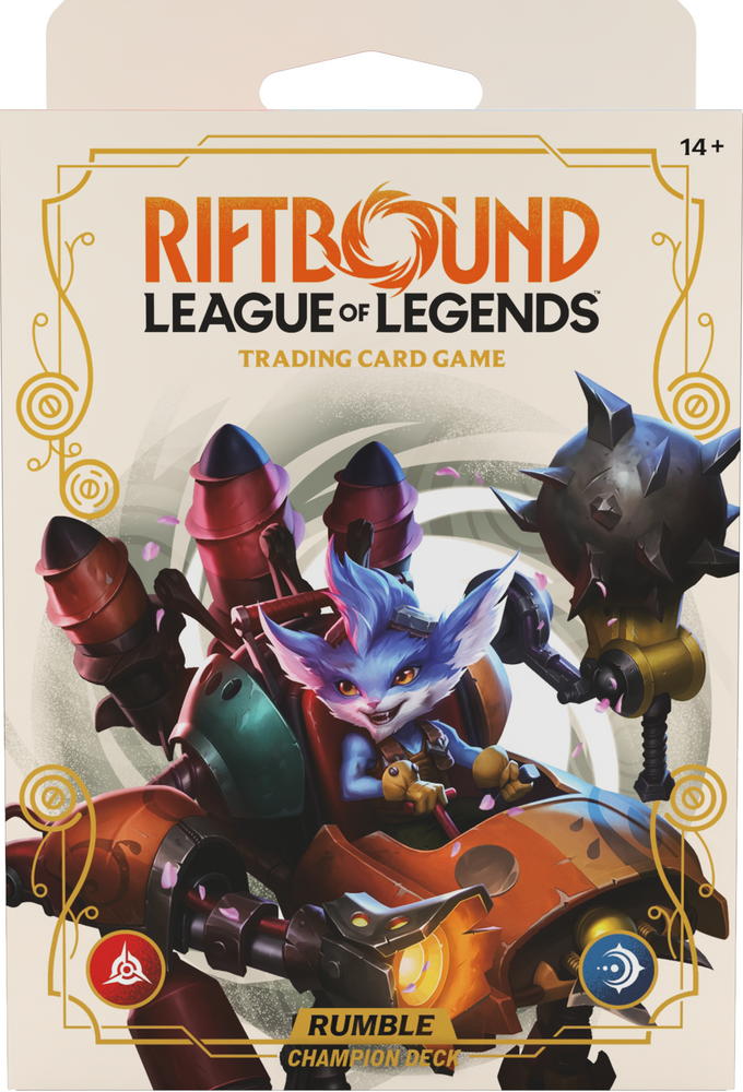 Riftbound: League of Legends TCG – Spiritforged Champion Deck Display: Rumble (Pre-Order)