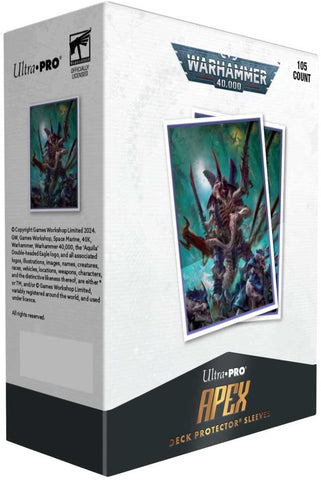 Ultra PRO D-PRO Apex Sleeves – Warhammer 40K Space Marines Adeptus Astartes (105ct)