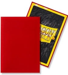 Dragon Shield Japanese Matte Sleeves – Crimson (60 ct)