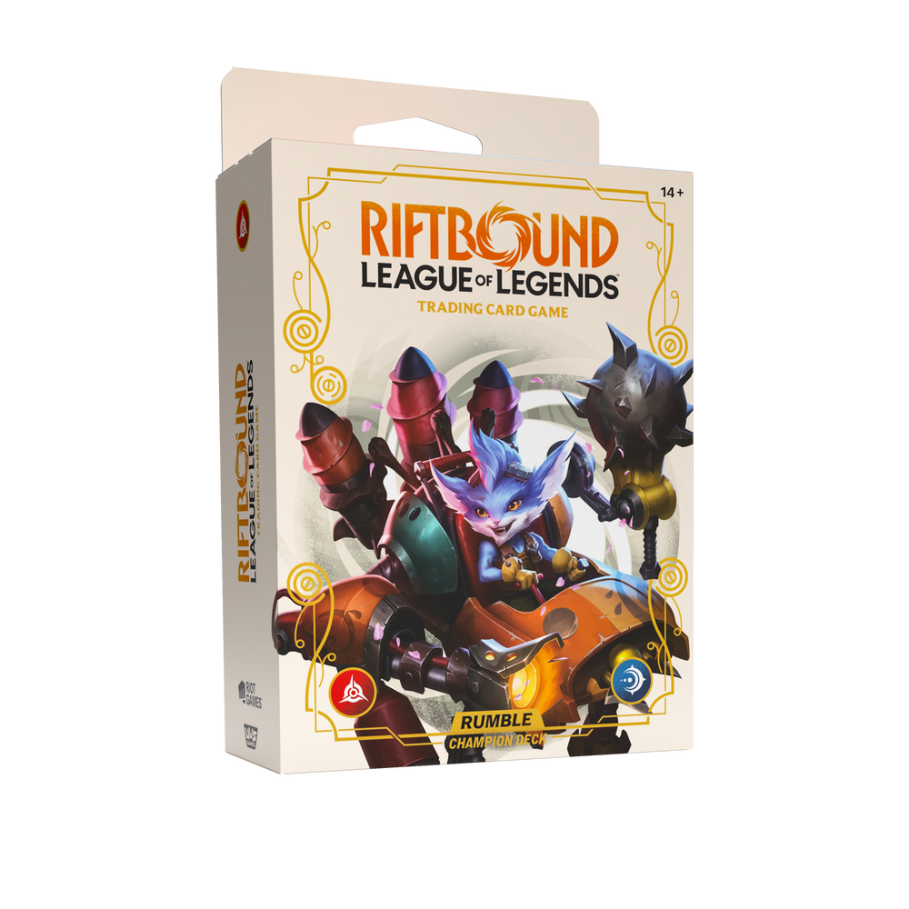 Riftbound: League of Legends TCG – Spiritforged Champion Deck Display: Rumble (Pre-Order)