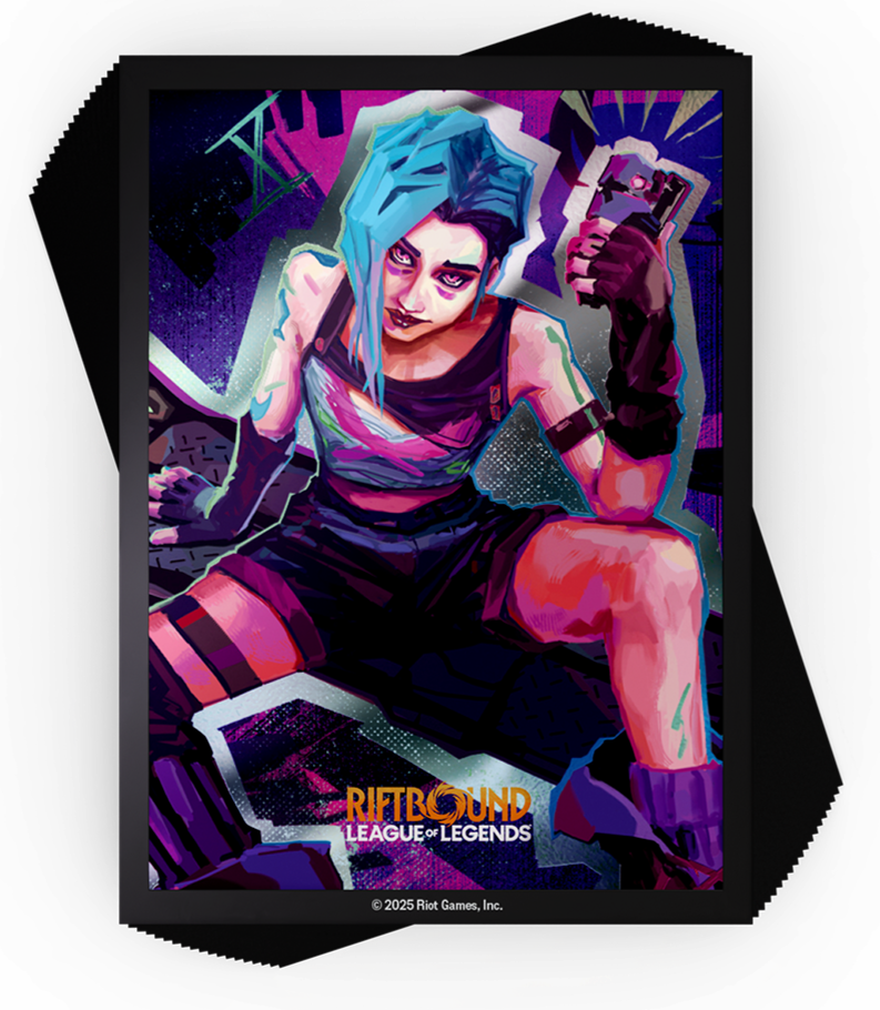 Riftbound League of Legends TCG – Origins Art Sleeves “Jinx” (100 Count) (Pre Order)