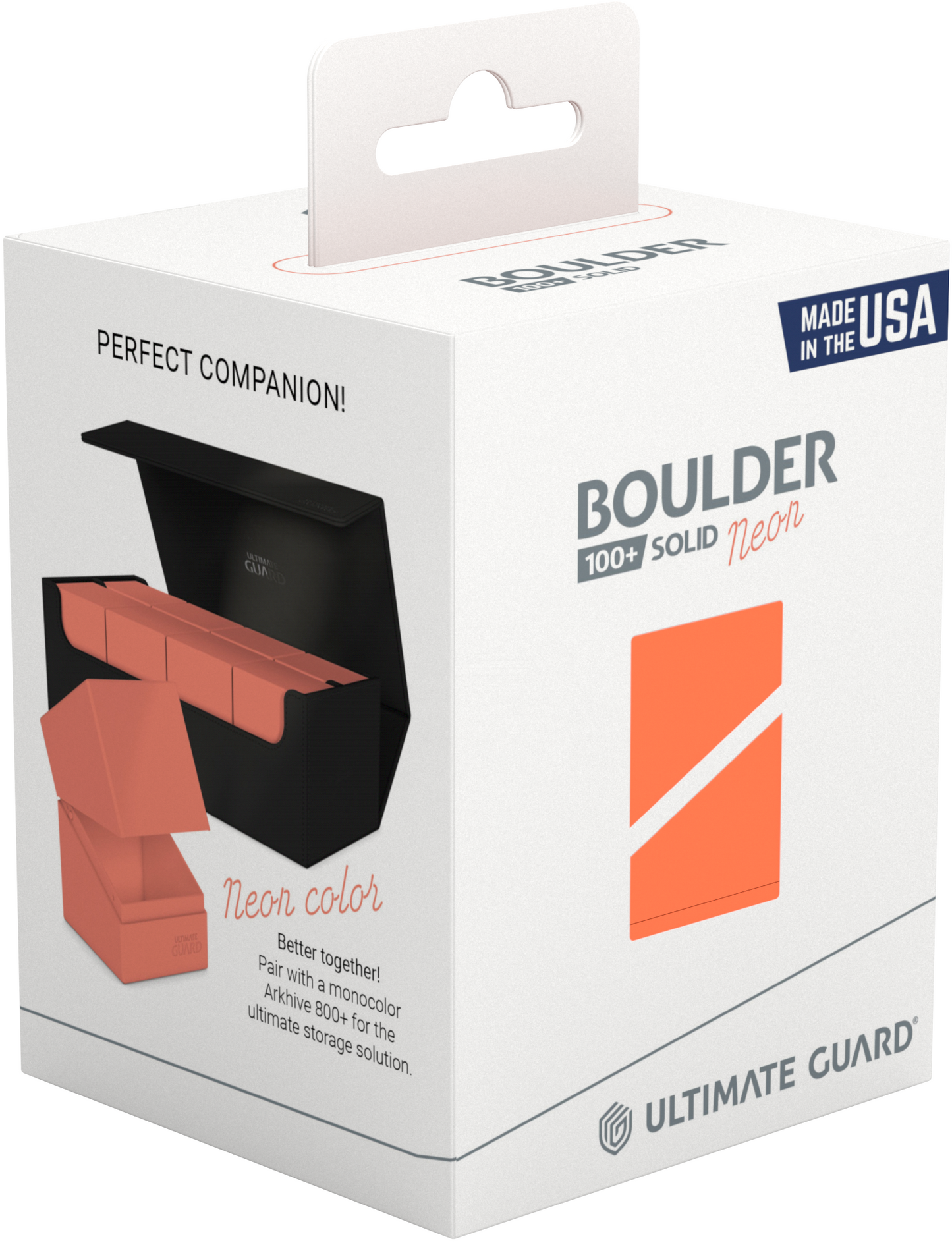 Ultimate Guard Boulder Deck Case 100+ – Neon Orange