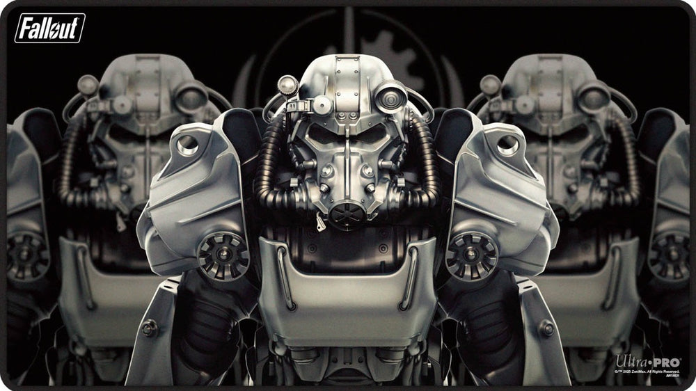 Ultra PRO Stitched Playmat – MTG Fallout Brotherhood of Steel (Black Stitch)