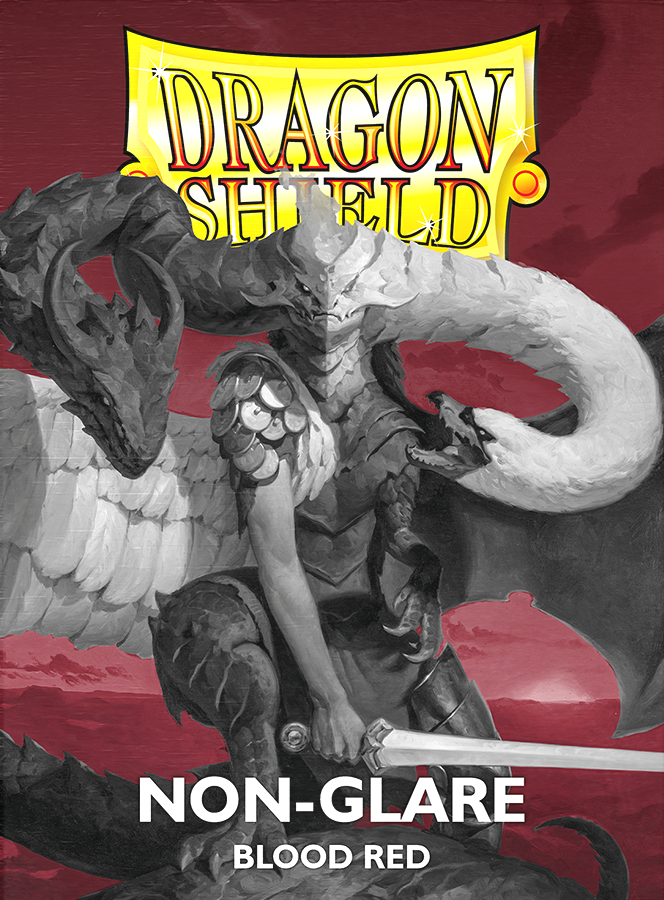 DRAGON SHIELD SLEEVES MATTE BLOOD RED NON-GLARE 100CT