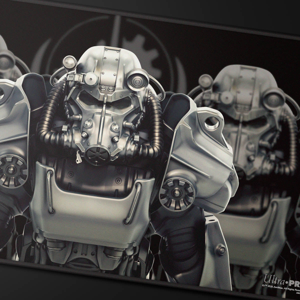 Ultra PRO Stitched Playmat – MTG Fallout Brotherhood of Steel (Black Stitch)
