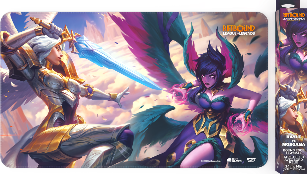Riftbound: League of Legends TCG Vendetta Playmat – Kayle vs. Morgana