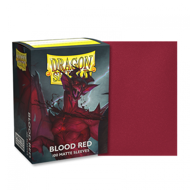 Dragon Shield Matte Sleeves – Blood Red (100 Count)