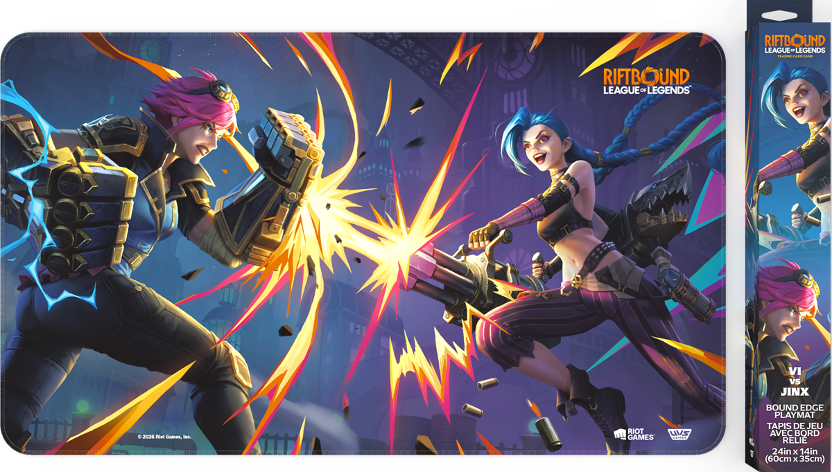 Riftbound: League of Legends TCG Vendetta Playmat – Vi vs. Jinx