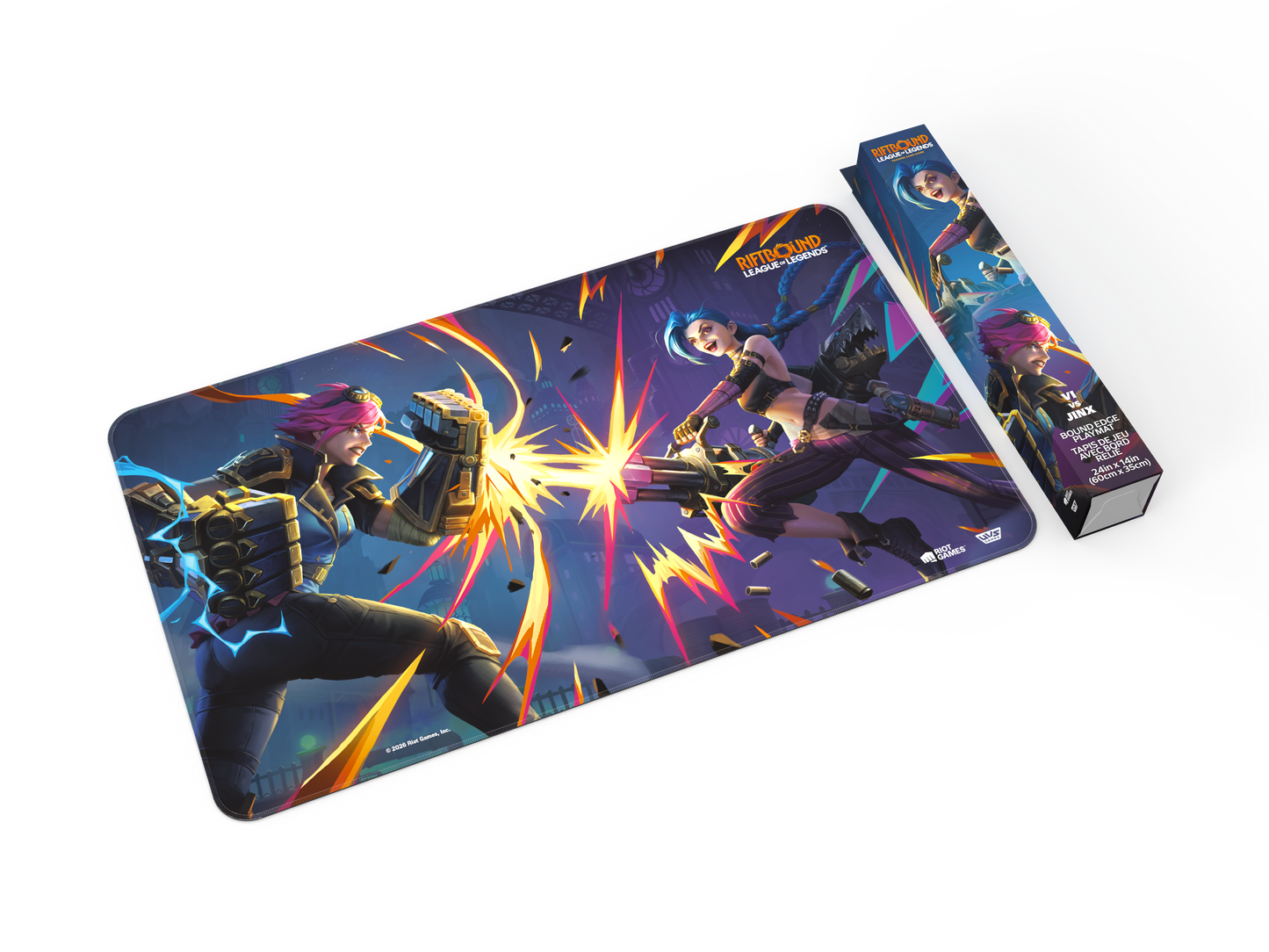 Riftbound: League of Legends TCG Vendetta Playmat – Vi vs. Jinx