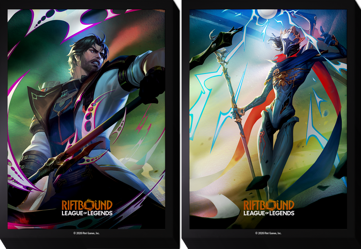 Riftbound: League of Legends TCG Vendetta Art Sleeves – Jayce vs. Viktor