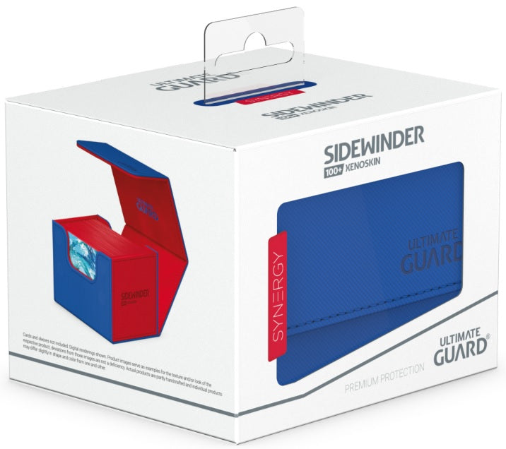 Ultimate Guard Sidewinder 100+ Synergy Deck Case – Blue/Red