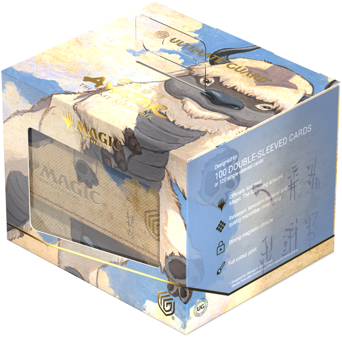 Ultimate Guard Sidewinder 100+ Xenoskin Deck Case – Avatar: The Last Airbender (White Mythic)