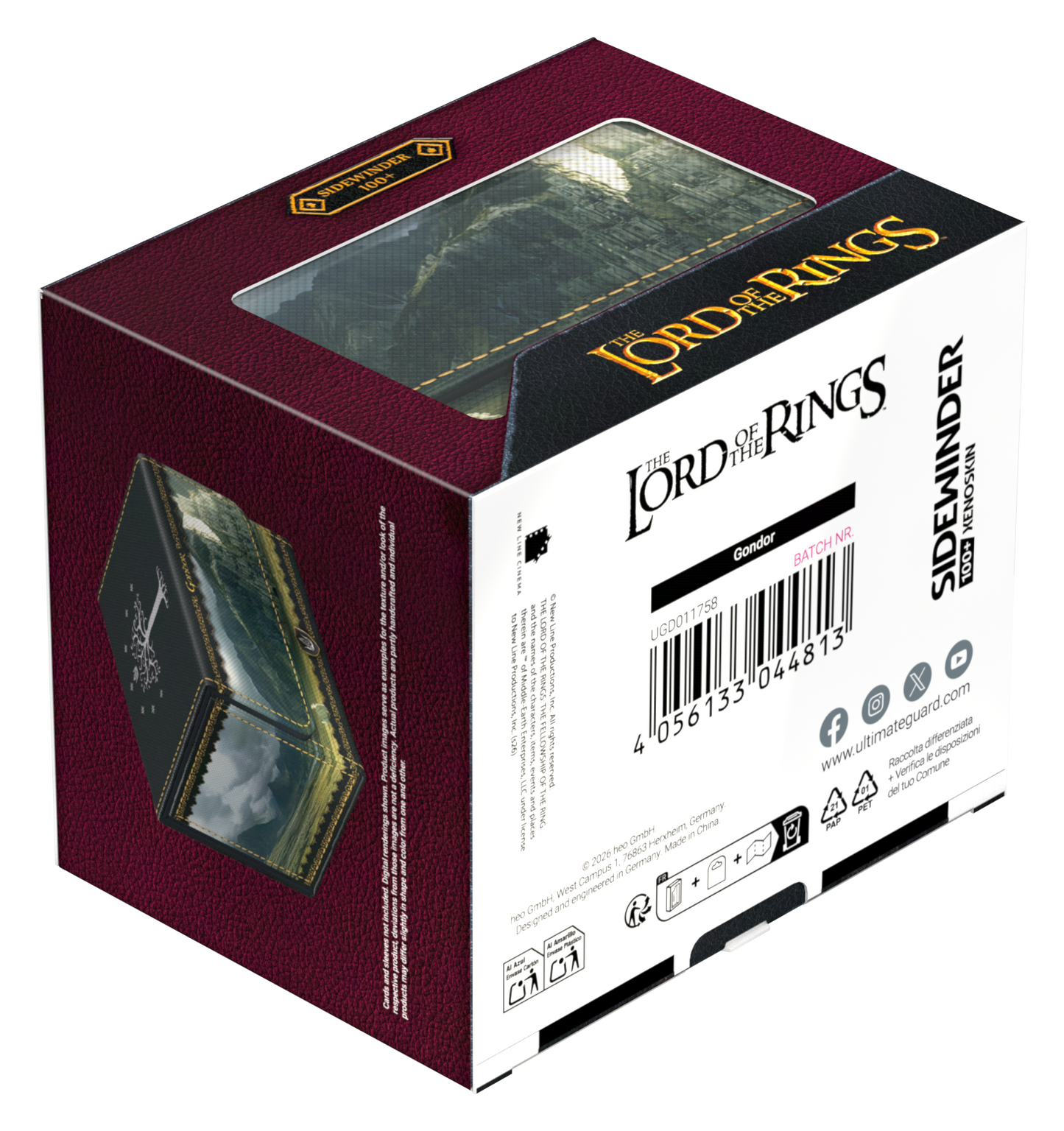 Ultimate Guard Sidewinder 100+ Xenoskin Deck Case – LOTR Places of Middle-earth: Gondor