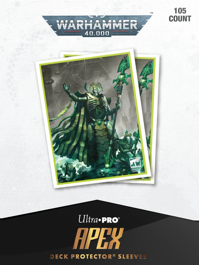 Ultra PRO Apex Deck Protector Sleeves – Warhammer 40,000 Necron Codex Aligned (105ct)
