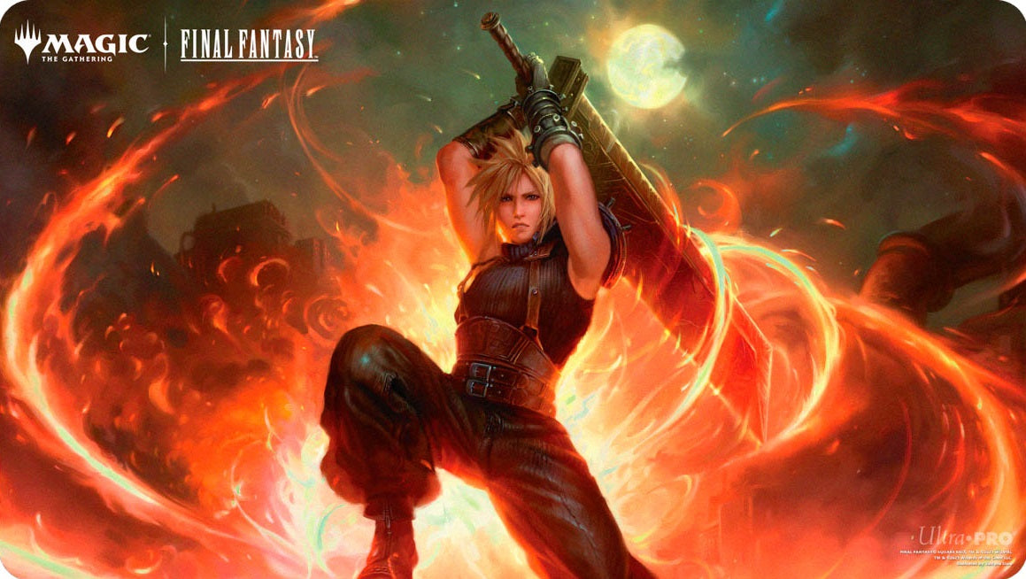 Ultra PRO Stitched Playmat – MTG Universes Beyond Final Fantasy: Cloud, Ex-Soldier