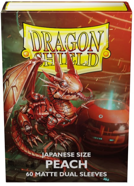 Dragon Shield Dual Matte Japanese Sleeves – Peach (60 ct)