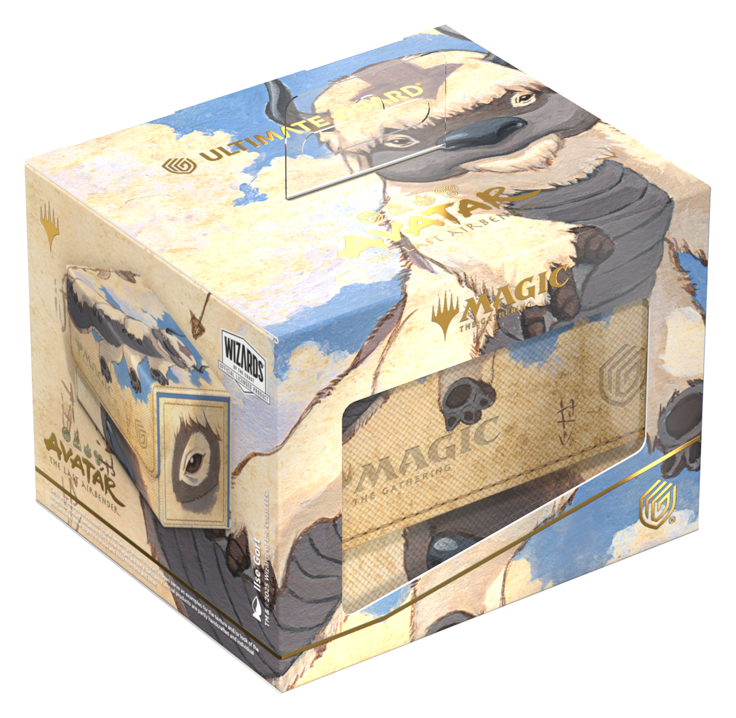 Ultimate Guard Sidewinder 100+ Xenoskin Deck Case – Avatar: The Last Airbender (White Mythic)