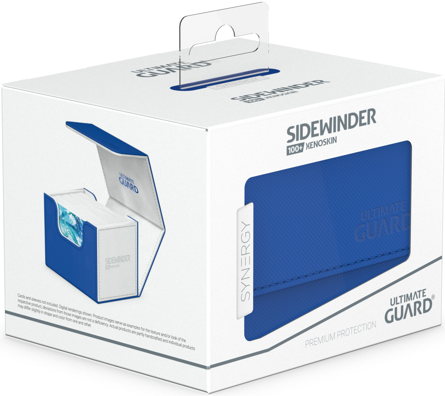 Ultimate Guard Sidewinder 100+ Synergy Deck Case – Blue/White