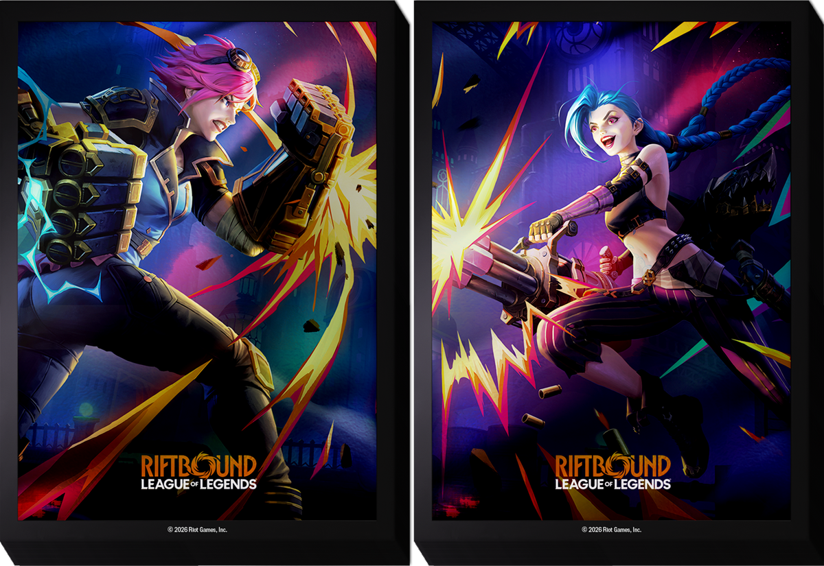 Riftbound: League of Legends TCG Vendetta Art Sleeves – Vi vs. Jinx