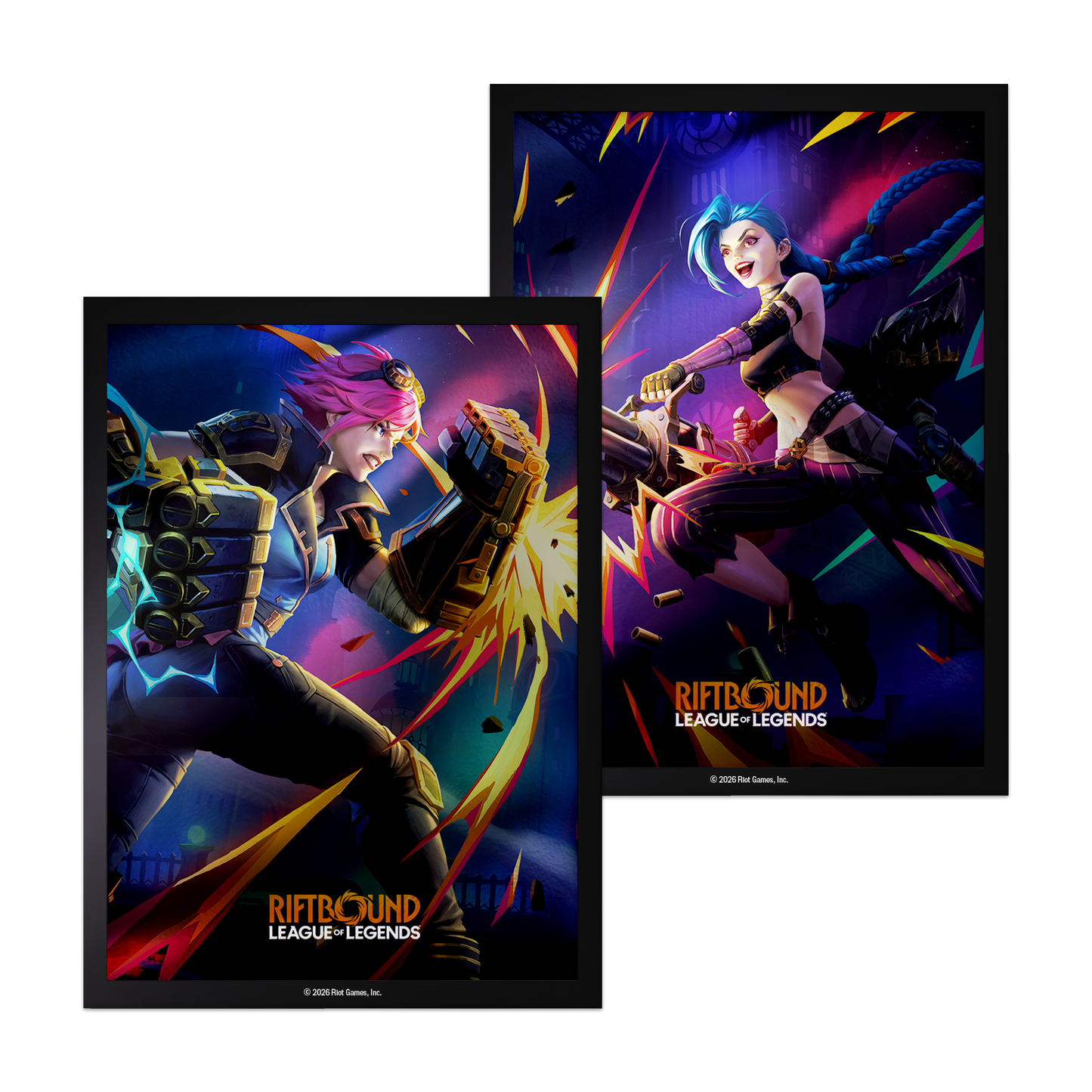 Riftbound: League of Legends TCG Vendetta Art Sleeves – Vi vs. Jinx