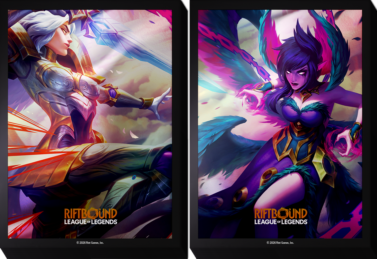 Riftbound: League of Legends TCG Vendetta Art Sleeves – Kayle vs. Morgana