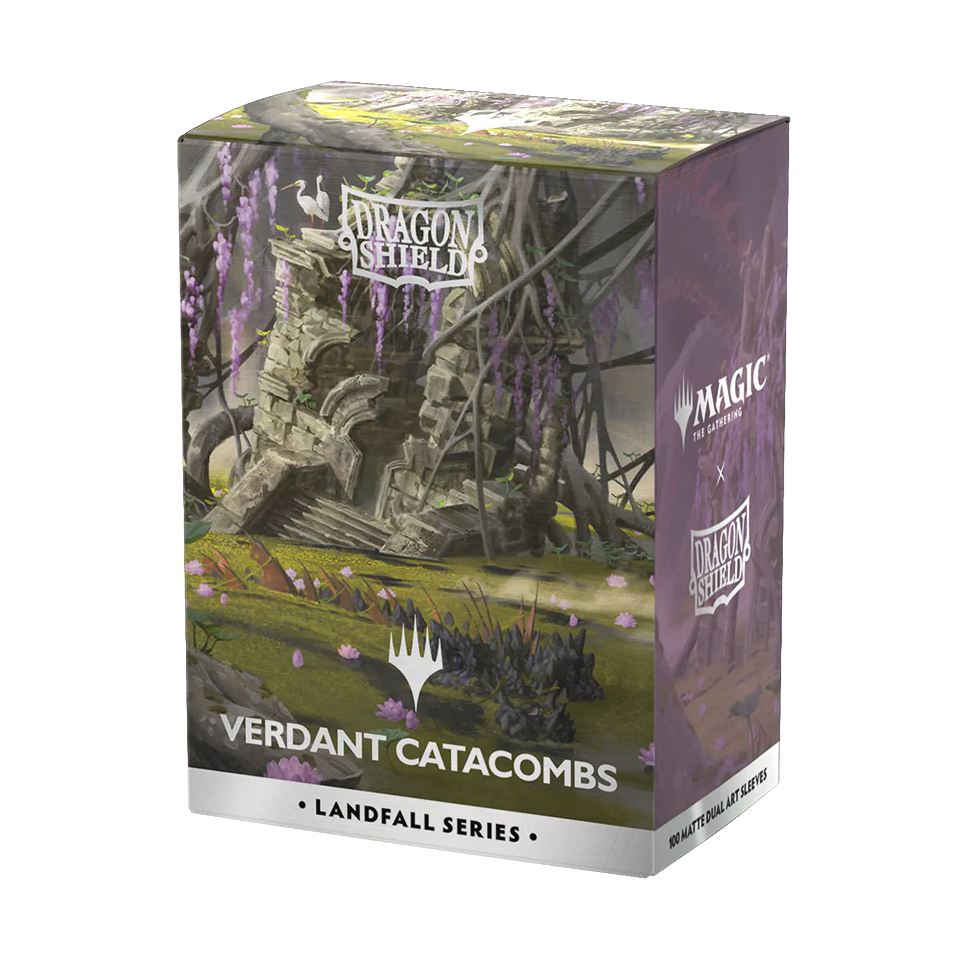 Dragon Shield Deck Protector Sleeves – Magic: The Gathering Landfall Series: Verdant Catacombs