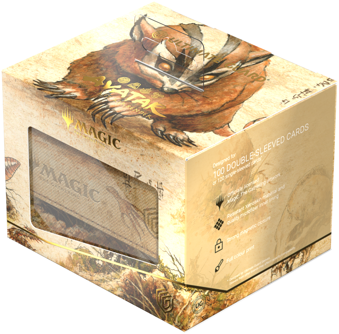Ultimate Guard Sidewinder 100+ Xenoskin Deck Case – Avatar: The Last Airbender (Green Mythic Alt Art)