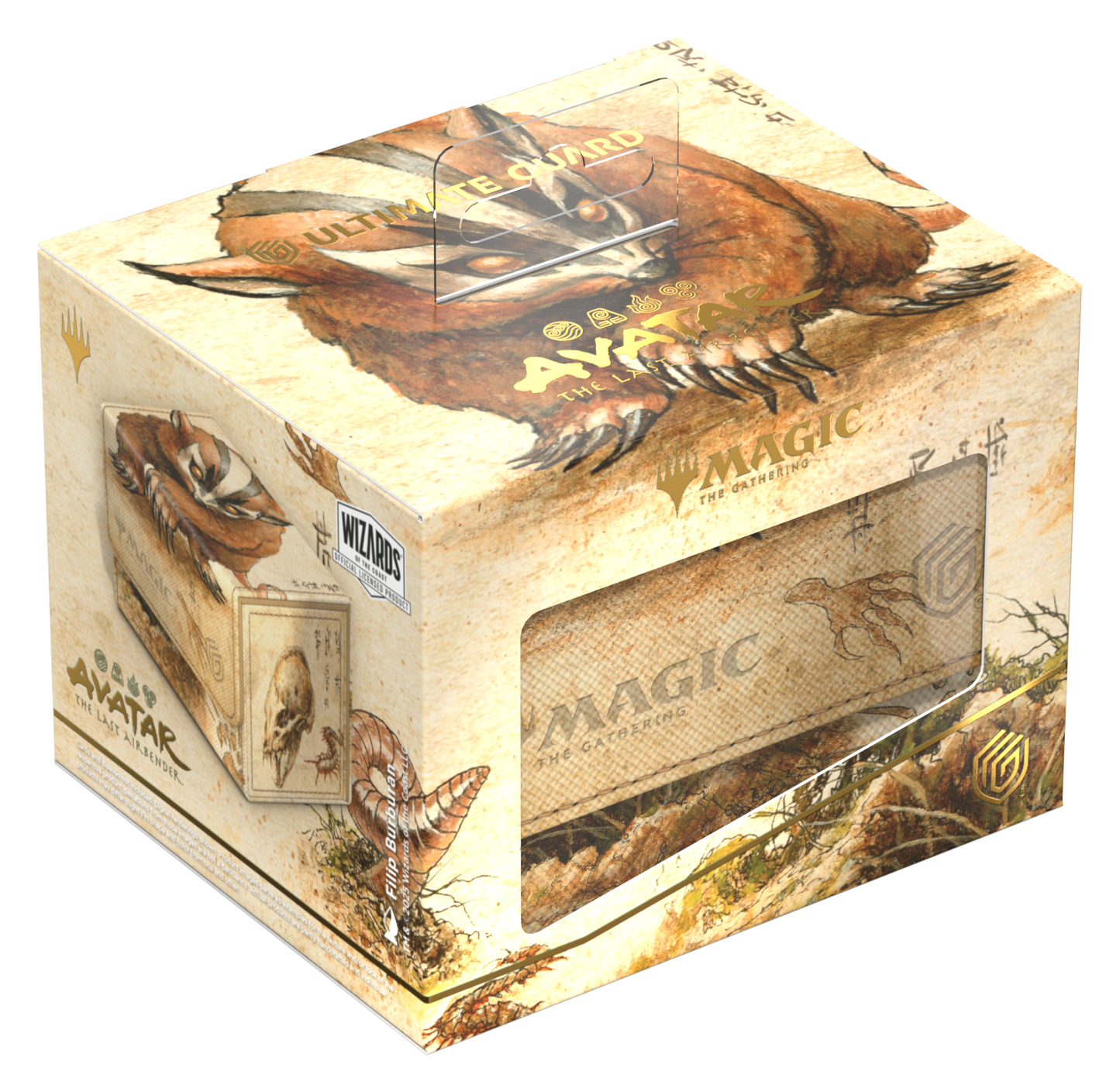 Ultimate Guard Sidewinder 100+ Xenoskin Deck Case – Avatar: The Last Airbender (Green Mythic Alt Art)