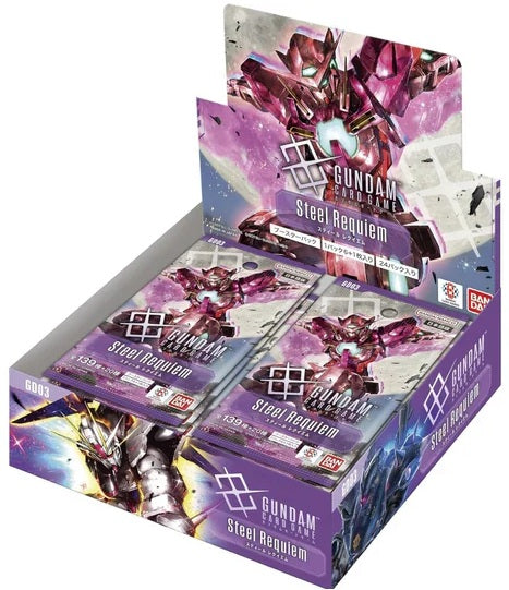 Gundam Card Game – GD-03 Steel Requiem Booster Box (Pre Order)