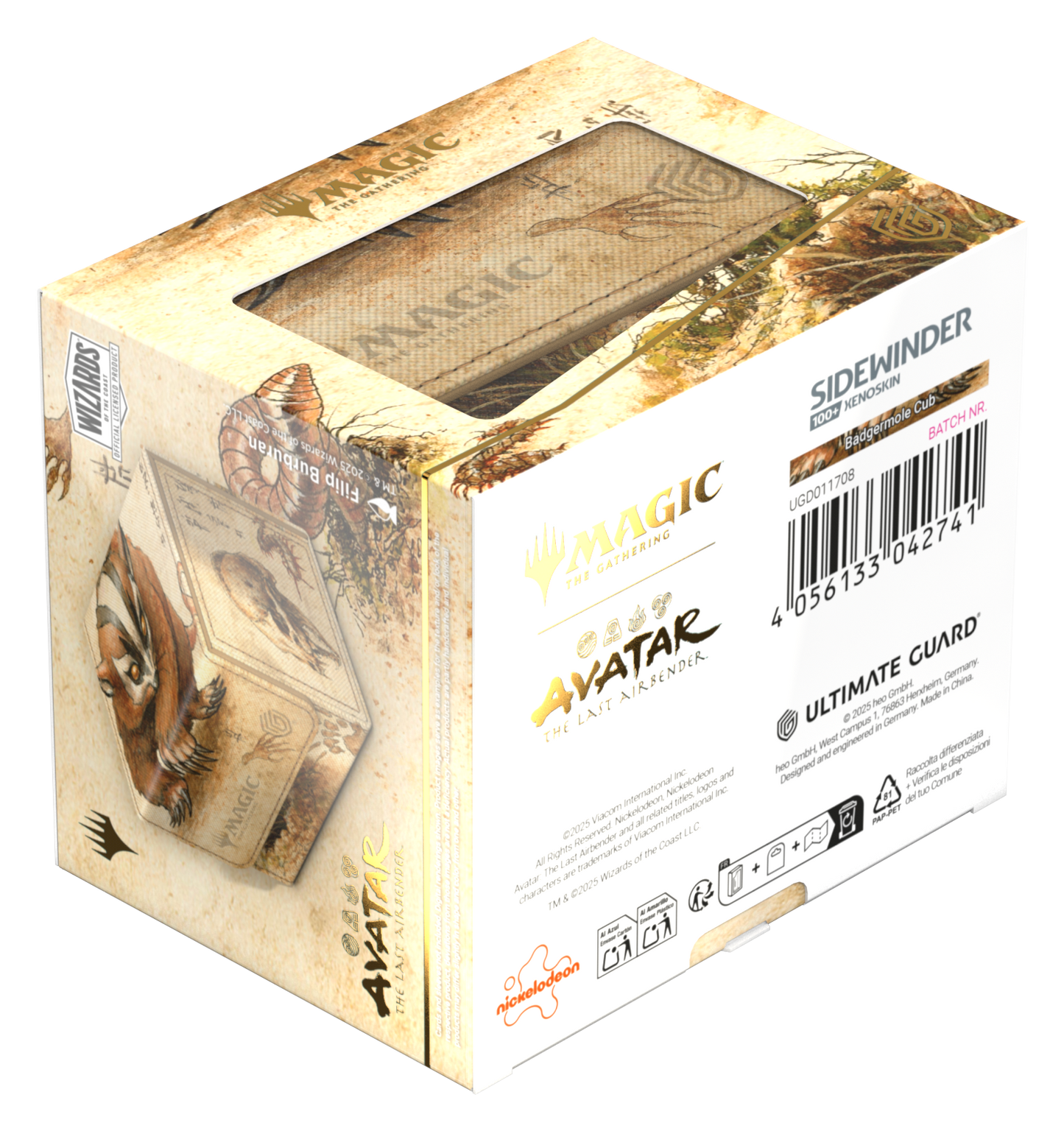 Ultimate Guard Sidewinder 100+ Xenoskin Deck Case – Avatar: The Last Airbender (Green Mythic Alt Art)