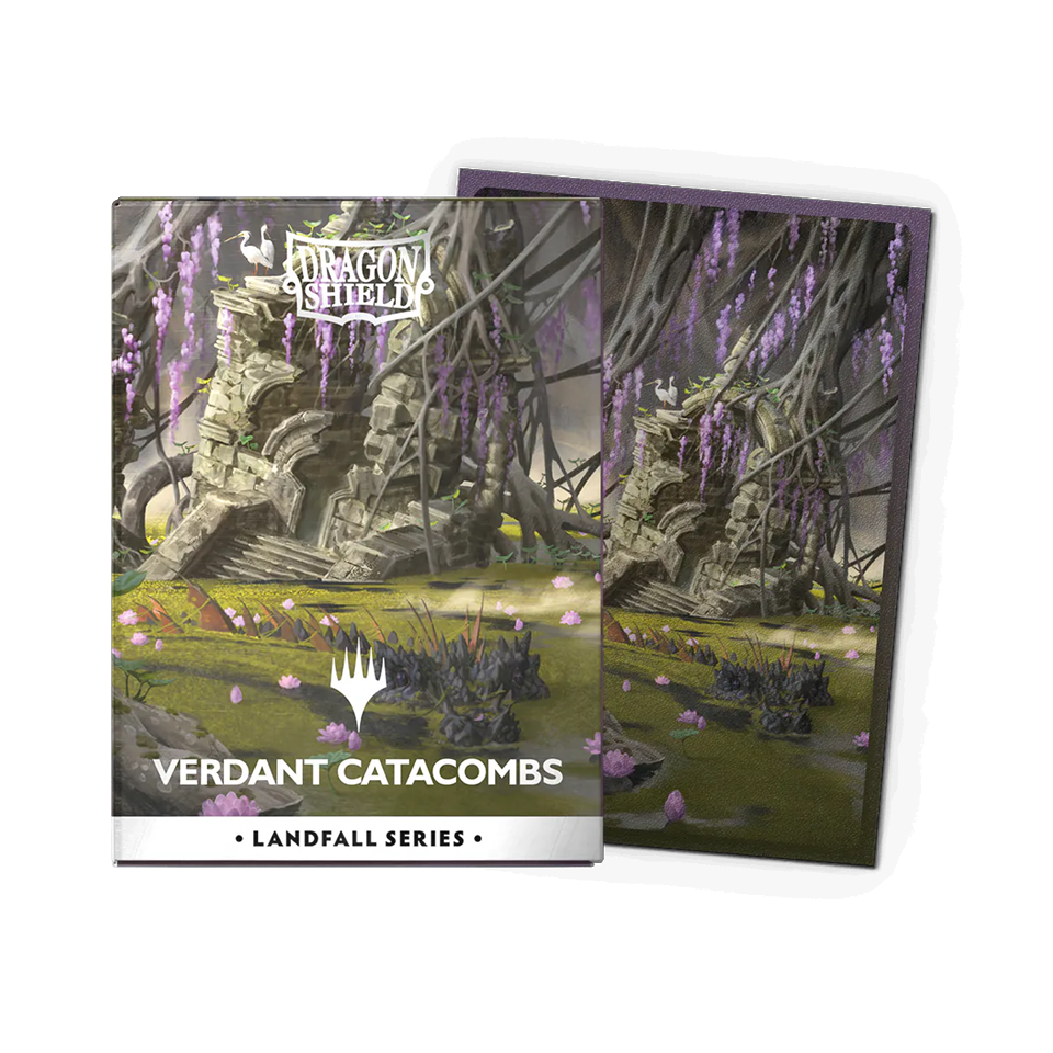 Dragon Shield Deck Protector Sleeves – Magic: The Gathering Landfall Series: Verdant Catacombs