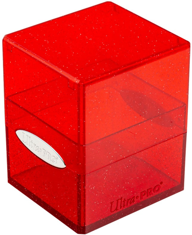 Ultra PRO Satin Cube Deck Box – Glitter Red