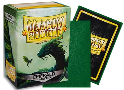 Dragon Shield Sleeves – Matte Emerald (100 ct)
