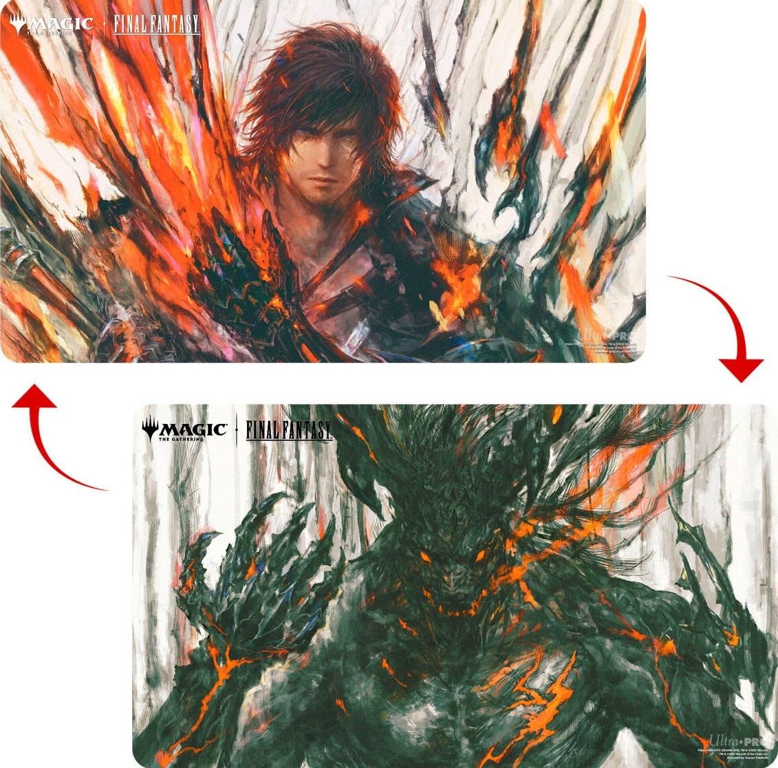 Ultra PRO Double-Sided Playmat – MTG Universes Beyond Final Fantasy: Clive / Ifrit