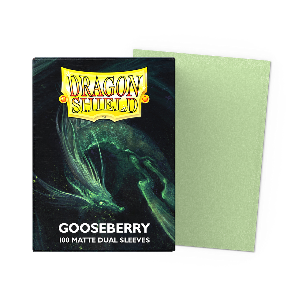 RAGON SHIELD SLEEVES DUAL MATTE PASTELS GOOSEBERRY 100CT