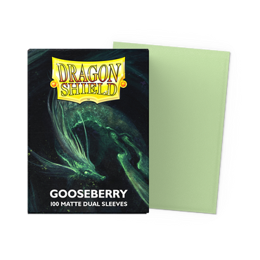 RAGON SHIELD SLEEVES DUAL MATTE PASTELS GOOSEBERRY 100CT