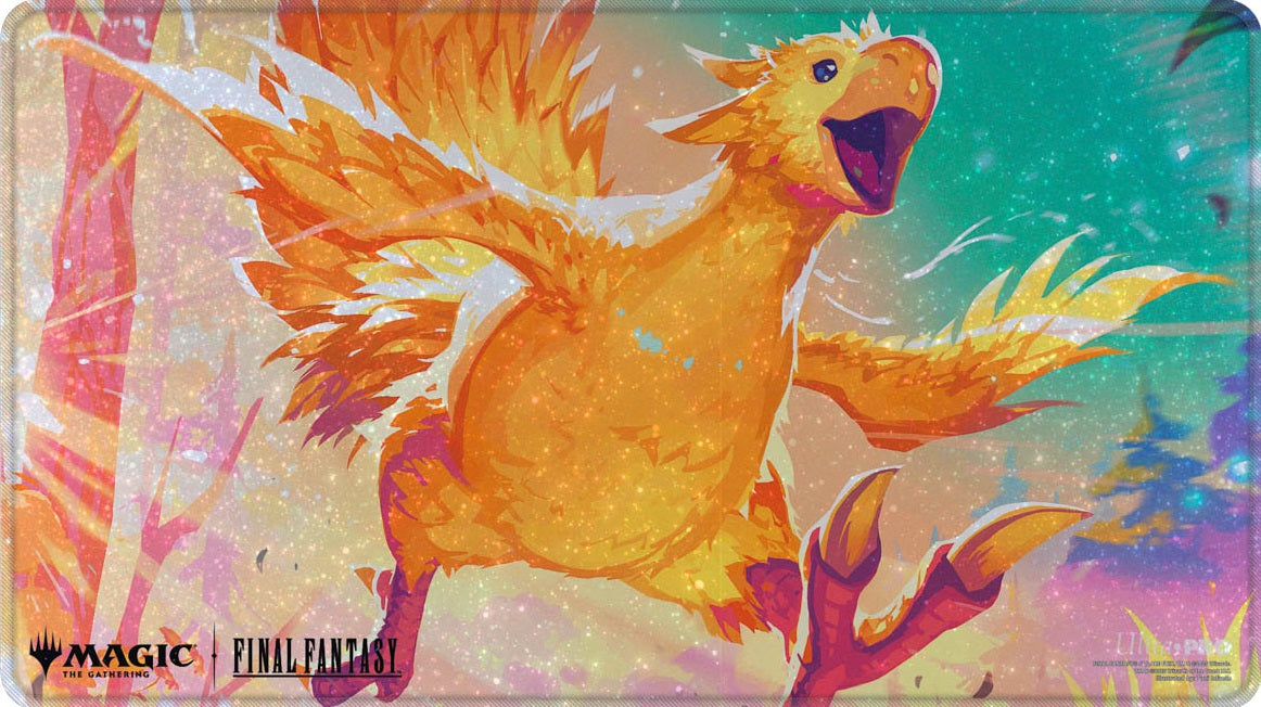 Ultra PRO Holofoil Playmat – MTG Universes Beyond Final Fantasy: Traveling Chocobo (Yellow)