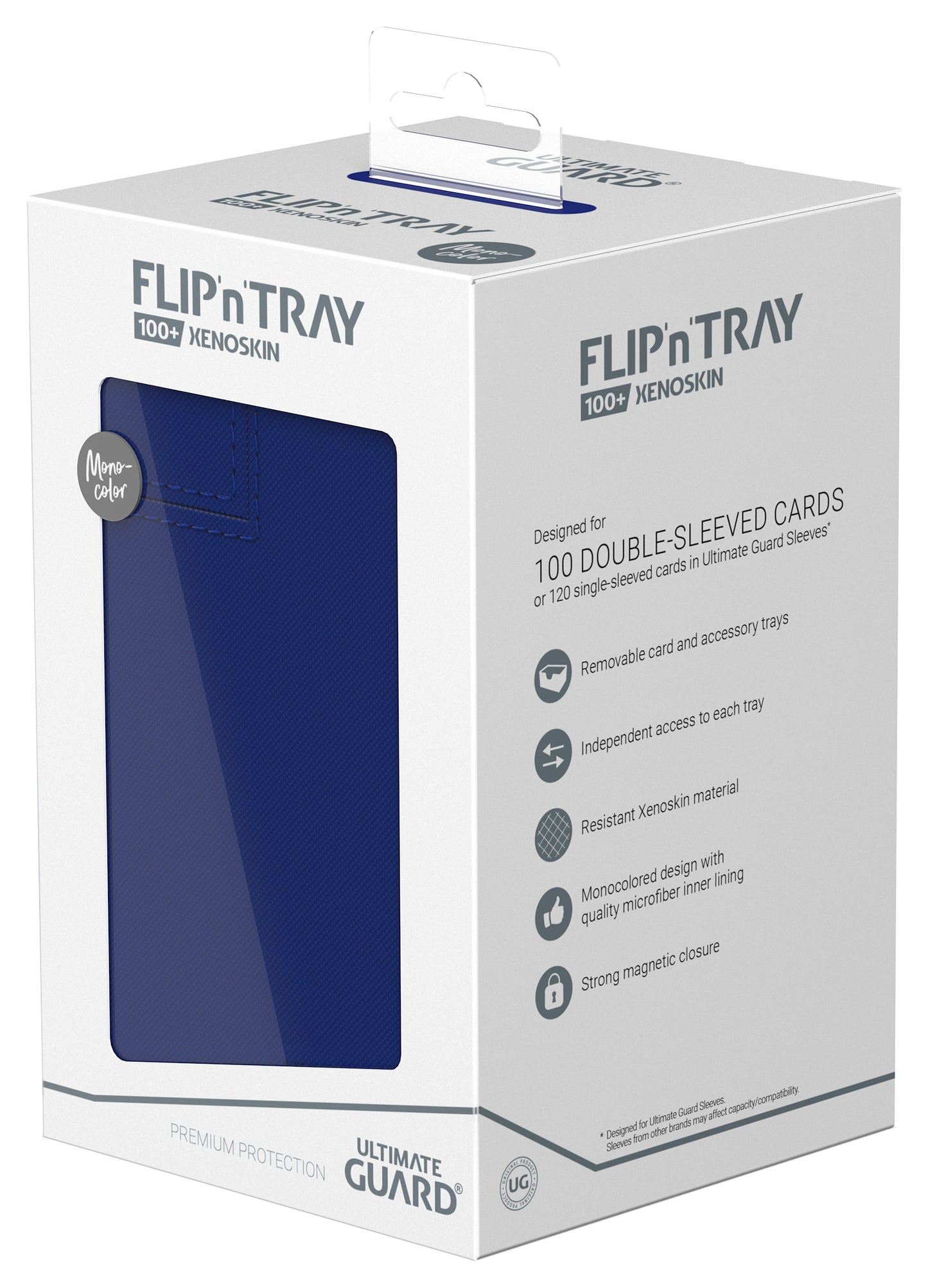 UG FLIP N TRAY DECK CASE MONOCOLOR BLUE 100+