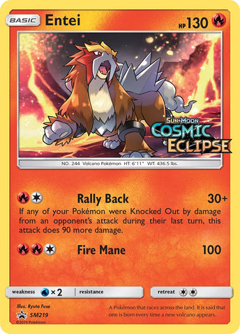 Entei (SM219) [Sun & Moon: Black Star Promos]